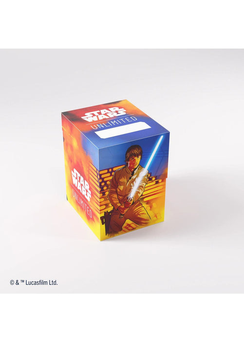 Star Wars: Unlimited Soft Crate Deck Box - 60+ - Luke/Vader - Releases March 8, 2024