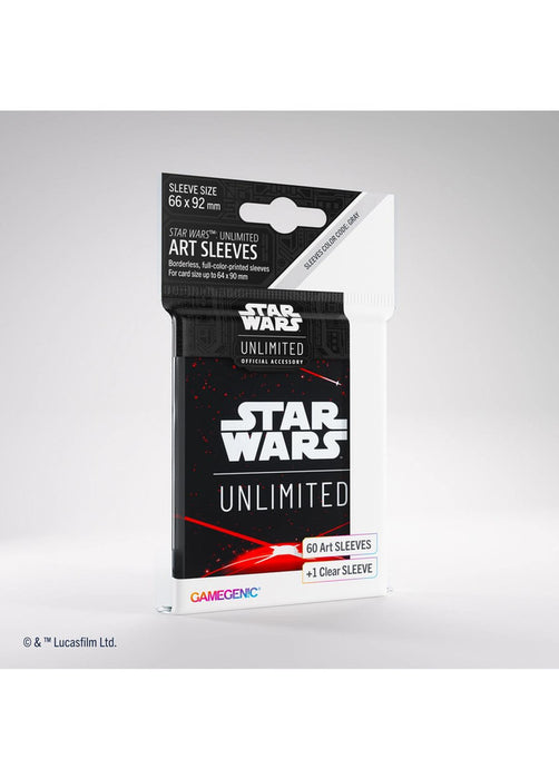 Star Wars: Unlimited Art Sleeves - Standard Size - 60ct - Space Red - Releases March 8, 2024