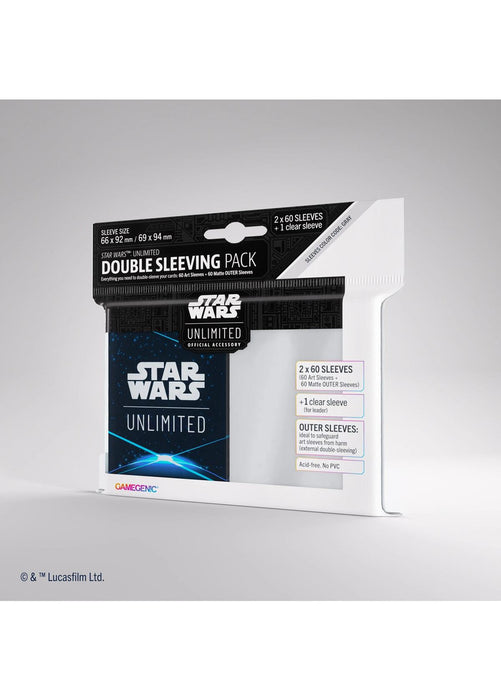 Star Wars: Unlimited Double Sleeving Pack - Space Blue - 120ct - Releases March 8, 2024