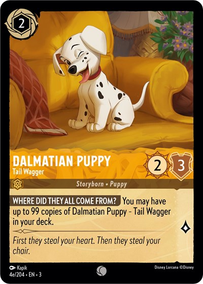 Dalmatian Puppy - Tail Wagger (4e/204) - Foil