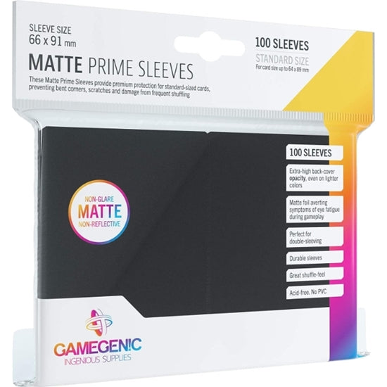 Gamegenic Prime Matte Sleeves-Black