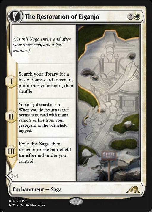 The Restoration of Eiganjo // Architect of Restoration - Enchantment (Foil)