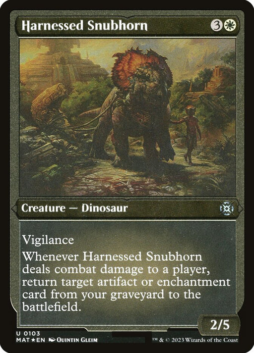 Harnessed Snubhorn - Etched - Inverted - Etched (Foil)
