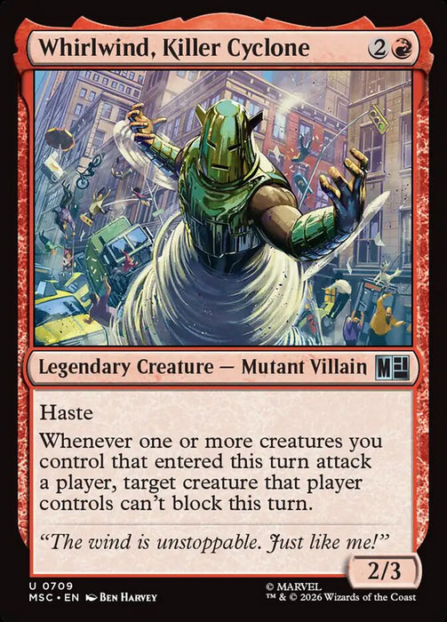 Whirlwind, Killer Cyclone - Legendary (Foil)