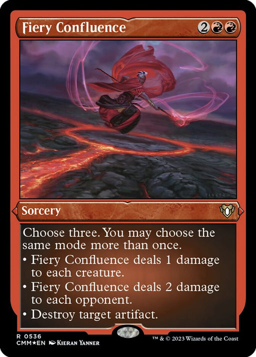 Fiery Confluence - Etched - Inverted - Etched (Foil)