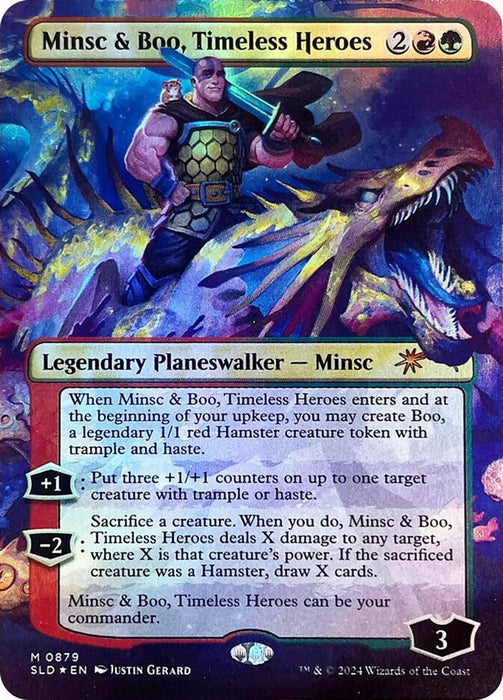 Minsc & Boo, Timeless Heroes - Borderless - Full Art (Foil)