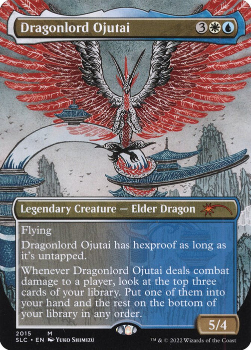 Dragonlord Ojutai - Borderless - Full Art - Inverted - Legendary