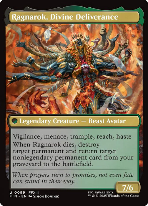 Ragnarok, Divine Deliverance // Vanille, Cheerful l'Cie - Legendary