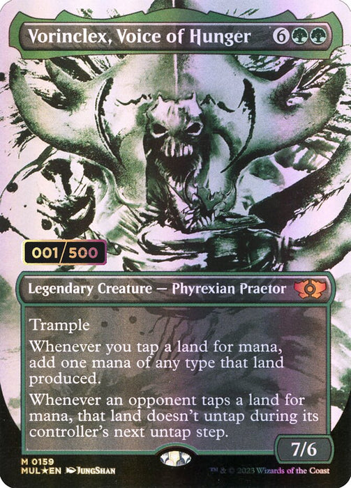 Vorinclex, Voice of Hunger - Borderless - Full Art - Inverted - Legendary - Showcase (Foil)