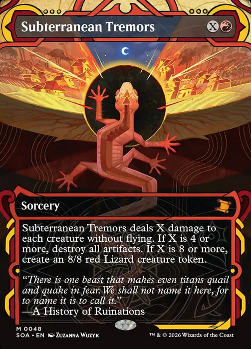 Subterranean Tremors - Borderless - Inverted - Showcase (Foil)