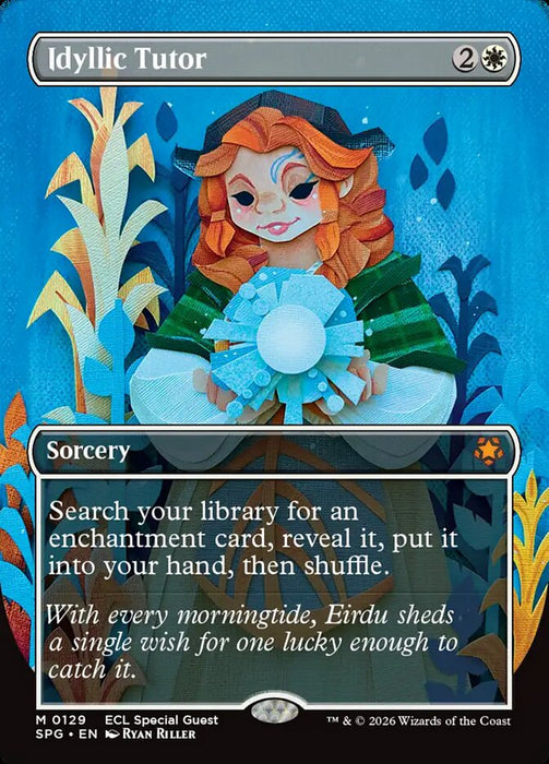 Idyllic Tutor - Borderless - Full Art - Inverted