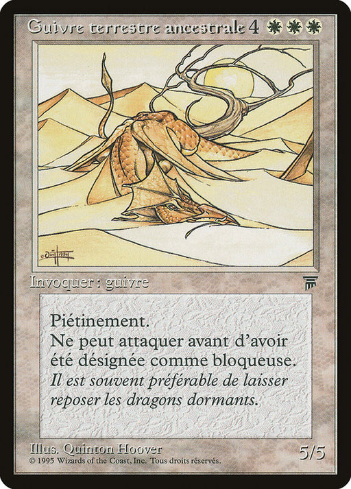 Guivre terrestre ancestrale - Elder Land Wurm