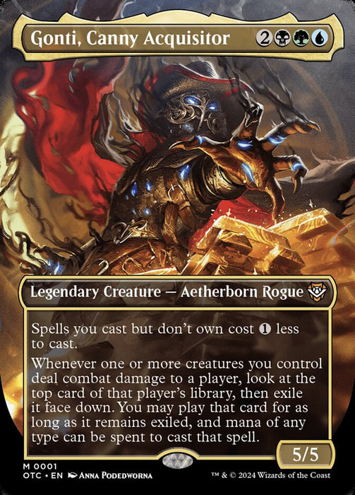 Gonti, Canny Acquisitor - Borderless - Full Art - Fullart - Inverted - Legendary (Foil)