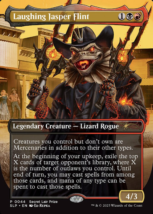 Laughing Jasper Flint - Borderless - Full Art - Inverted - Legendary