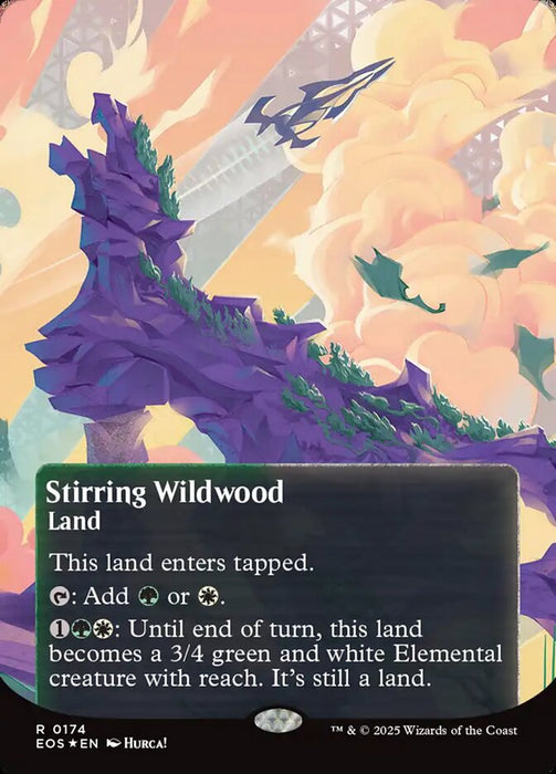 Stirring Wildwood - Borderless - Full Art - Inverted (Foil)