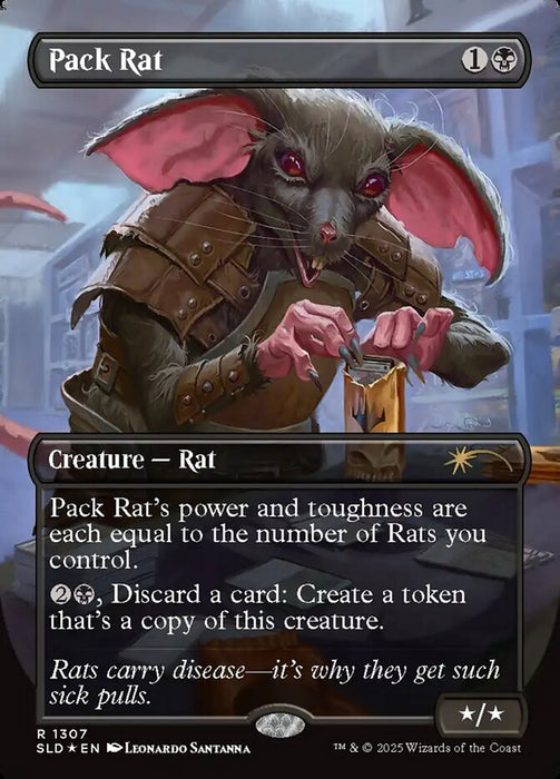 Pack Rat - Borderless - Full Art - Inverted (Foil)