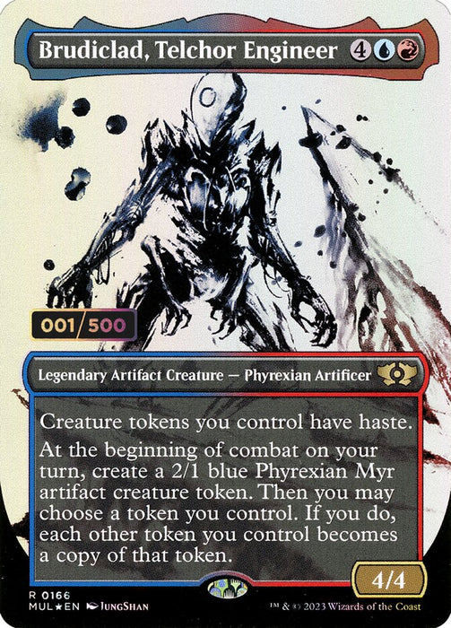 Brudiclad, Telchor Engineer - Borderless - Full Art - Inverted - Legendary - Showcase (Foil)