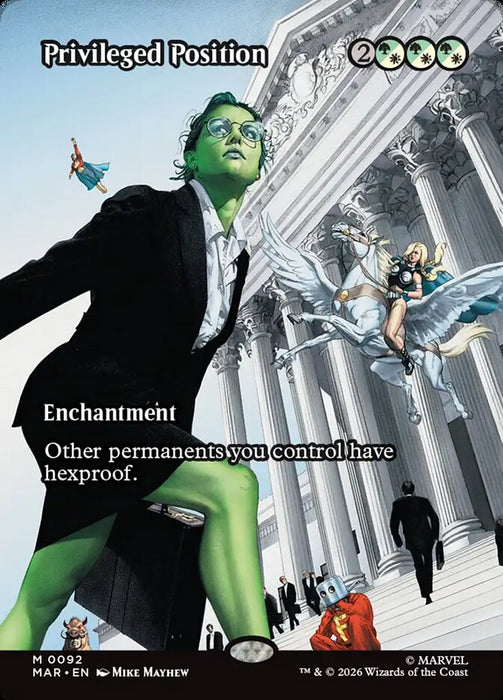 Privileged Position - Borderless - Full Art - Enchantment - Inverted