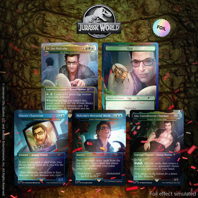 Secret Lair x Jurassic World: Dr. Ian Malcolm (Rainbow Foil)
