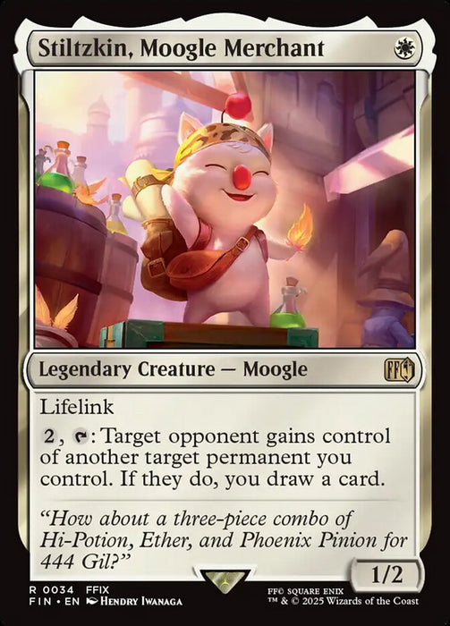 Stiltzkin, Moogle Merchant - Legendary