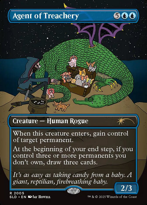 Agent of Treachery - Borderless - Full Art - Inverted (Foil)