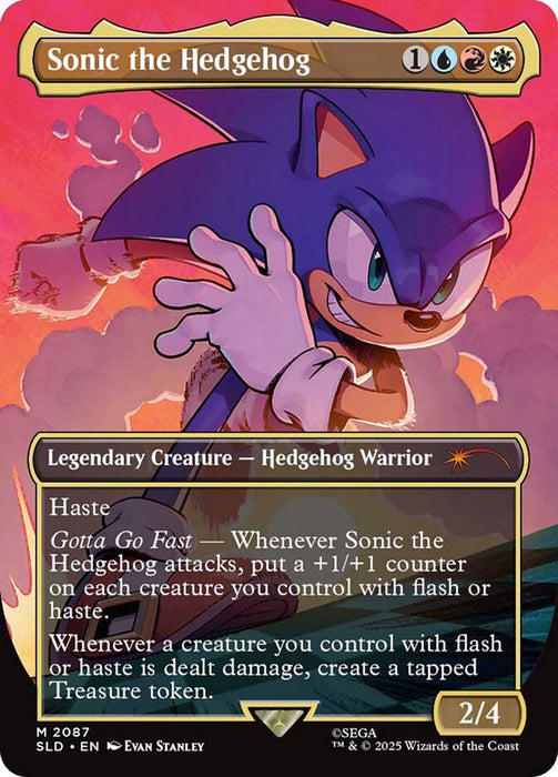 Sonic the Hedgehog - Borderless - Full Art - Inverted - Legendary