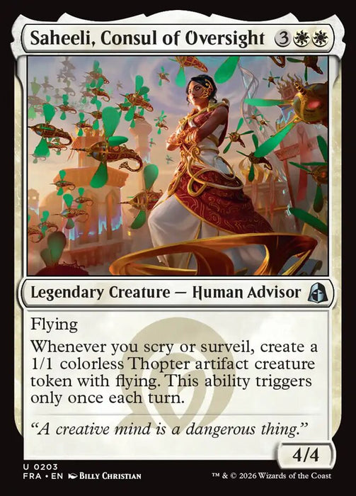 Saheeli, Consul of Oversight (Foil)