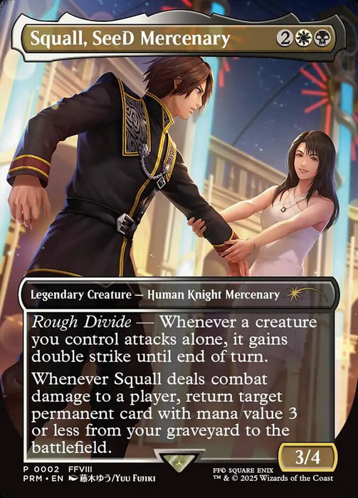 Squall, SeeD Mercenary - Borderless - Full Art - Inverted - Legendary (Foil)