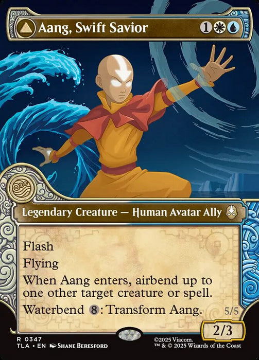 Aang, Swift Savior // Aang and La, Ocean's Fury - Borderless - Legendary - Showcase