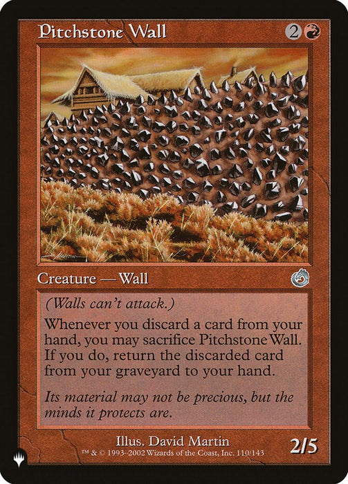 Pitchstone Wall - Retro Frame
