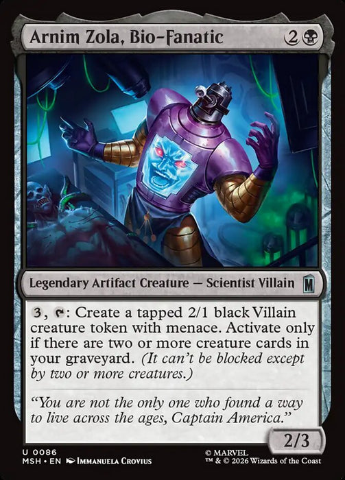 Arnim Zola, Bio-Fanatic - Legendary (Foil)