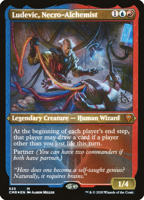Ludevic, Necro-Alchemist - Etched - Inverted - Legendary - Etched (Foil)