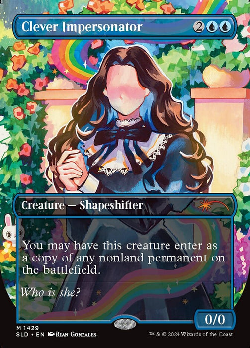 Clever Impersonator - Borderless - Full Art (Foil)