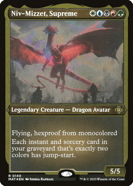 Niv-Mizzet, Supreme - Etched - Inverted - Legendary - Etched (Foil)
