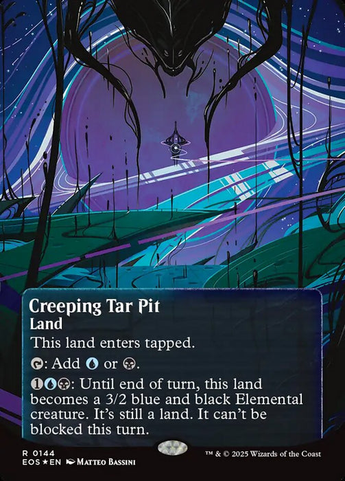 Creeping Tar Pit - Borderless (Foil)