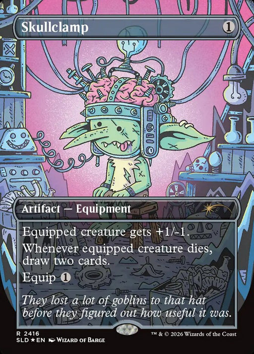 Skullclamp - Borderless - Full Art - Inverted (Foil)