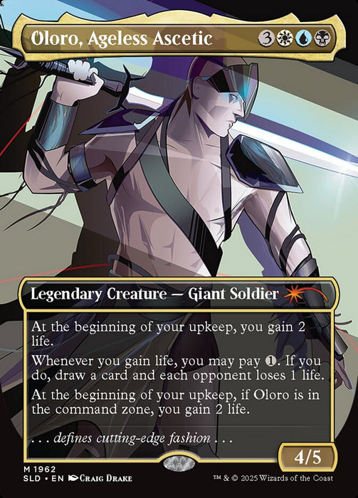 Oloro, Ageless Ascetic - Borderless - Full Art - Inverted - Legendary (Foil)