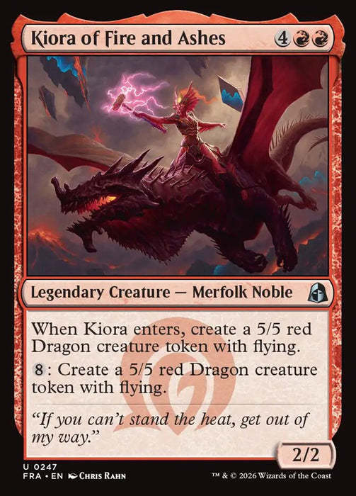 Kiora of Fire and Ashes (Foil)