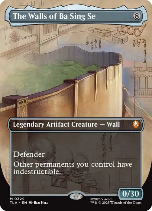 The Walls of Ba Sing Se - Borderless - Full Art - Inverted - Legendary