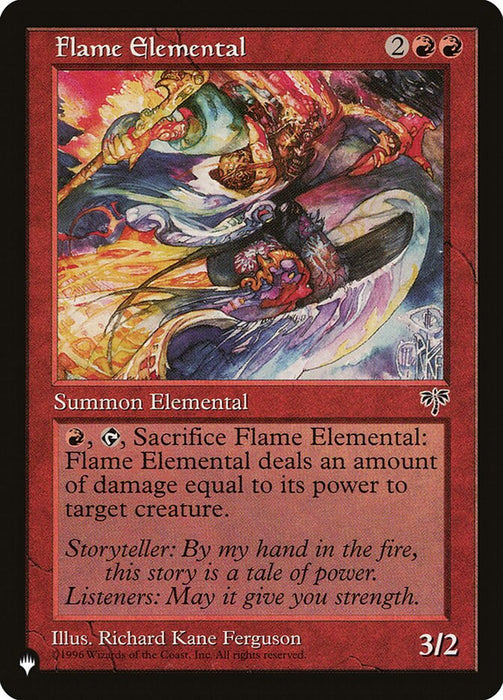 Flame Elemental - Retro Frame
