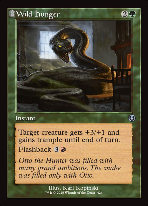 Wild Hunger - Retro Frame - Tombstone