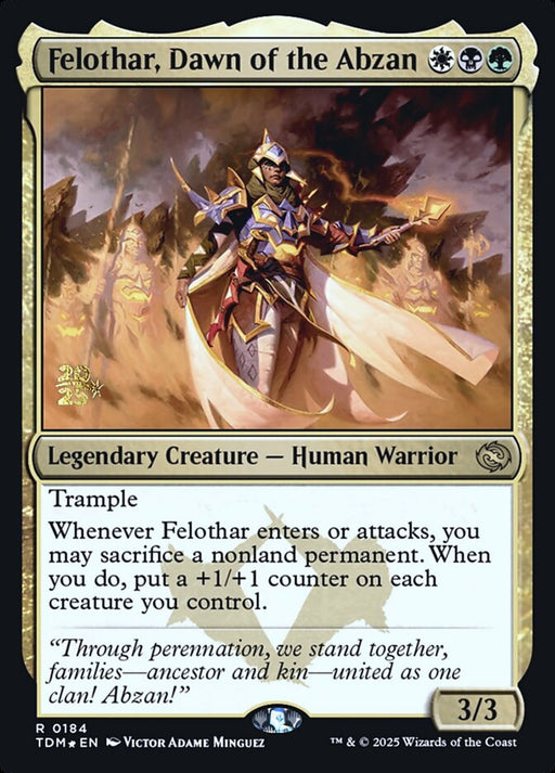 Felothar, Dawn of the Abzan - Legendary (Foil)