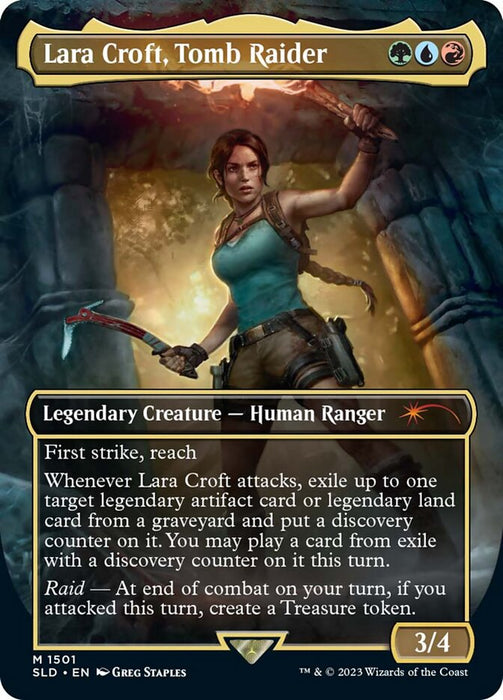 Lara Croft, Tomb Raider - Borderless - Full Art - Legendary - Inverted