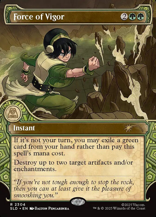 Force of Vigor - Borderless - Inverted - Showcase (Foil)