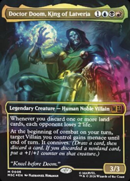 Doctor Doom, King of Latveria - Borderless - Inverted - Legendary (Foil)