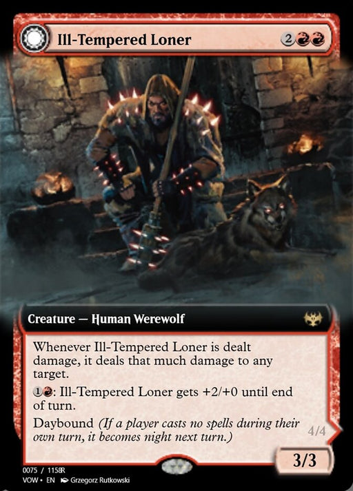 Ill-Tempered Loner // Howlpack Avenger (Foil)