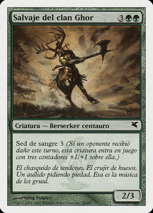Salvaje del clan Ghor - Ghor-Clan Savage