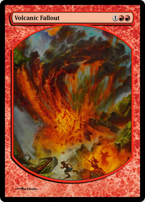 Volcanic Fallout - Textless - Full Art (Foil)