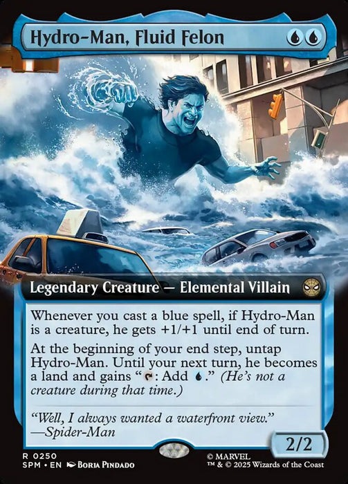 Hydro-Man, Fluid Felon - Extended Art - Legendary (Foil)