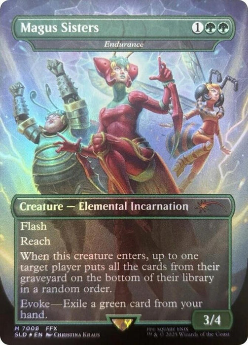 Magus Sisters - Endurance - Borderless - Full Art - Inverted (Foil)
